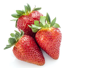 Three Strawberries