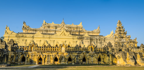 Fototapeta premium Maha Aungmye Bonzan Monastery in Inwa, Myanmar