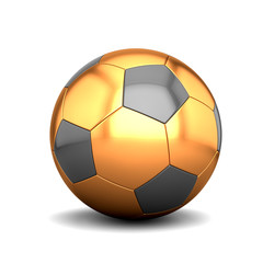 Golden soccer ball