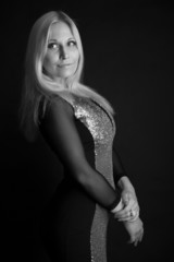 Fototapeta premium Portrait of beautiful blonde woman