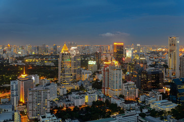 Fototapeta premium Modern Commercial City (Bangkok)