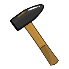 hammer isolated illustration