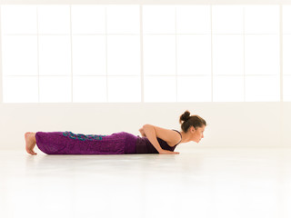 yoga posture demonstration