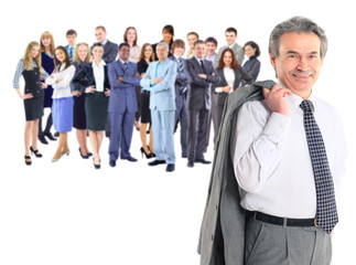 Fototapeta premium business man and his team