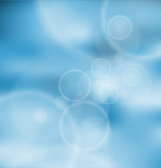 Blue bokeh background