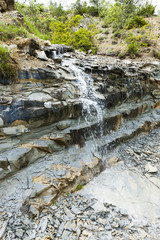 waterfall near Verdon in spring, Provence, France