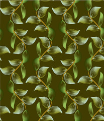 Vintage leaves Pattern
