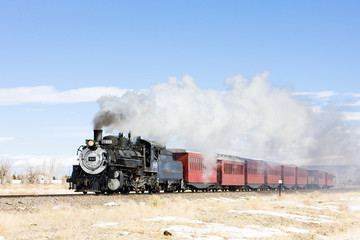 Fototapeta na wymiar Cumbres and Toltec Narrow Gauge Railroad, Colorado, USA