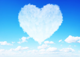 Valentine's day love cloud concept