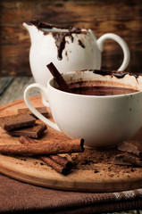 Hot chocolate with cinnamon