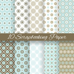 Pattern papers for scrapbook (tiling).