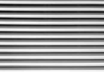 White window blind stripes on grey background