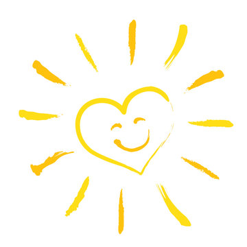 Herzsonne - Smiley