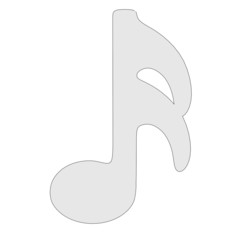 cartoon image of music symbol