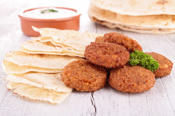 pita and falafel