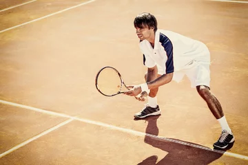 Zelfklevend Fotobehang tennis player © luckybusiness