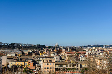 Fototapeta na wymiar Aerial View Of Rome