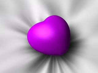 pink heart on pillow