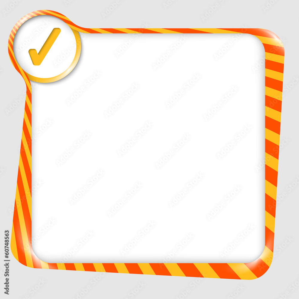 Poster vector blank box for any text with check box