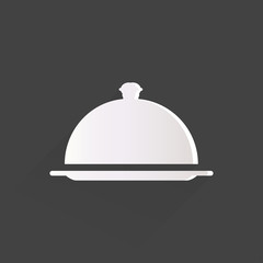 Restaurant cloche icon