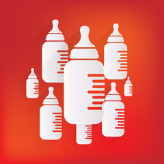 baby pacifier bottle icon