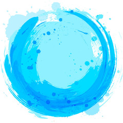 Vector blue background. Abstract design element. Splashes of pai
