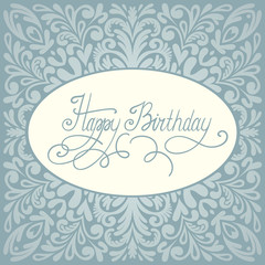 Happy birthday greeting card design