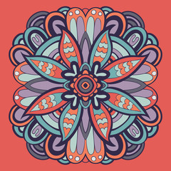 Ornamental round lace pattern