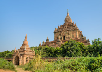 Fototapeta na wymiar Htilominlo świątyni w Bagan, Myanmar