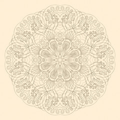 Ornamental round lace pattern