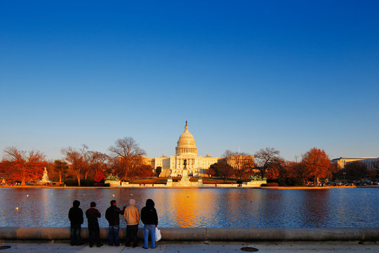 The United States Capitol in Washington DC, USA