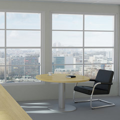 Modern urban office room