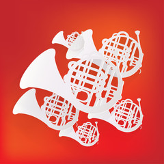 Music wind instruments icon