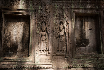 Fototapeta na wymiar Ta Prohm temple ruines
