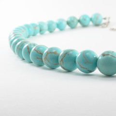 Balls of a beads from turquoise