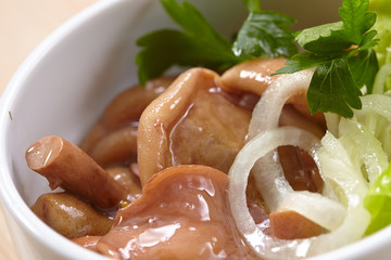 Marinated mushrooms