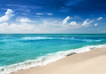 Beautiful tropical sea and blue sky