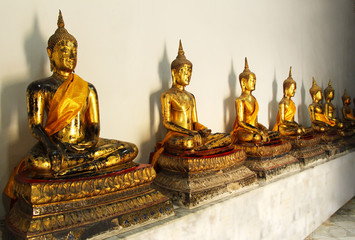 Golden buddha in temple