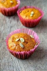 cupcakes with pumpkin