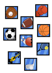 Fototapeta premium Icons sports