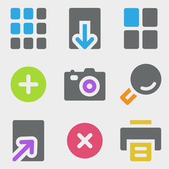 Image viewer web icons color icons