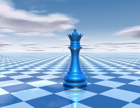 beautiful background with chess queen