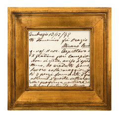 cornice calligrafia