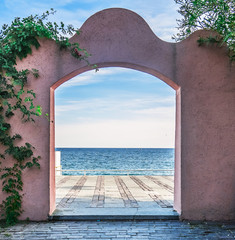Door on the sea