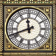 Close-up of Big Ben, Clock Tower, Westminster Palace, London