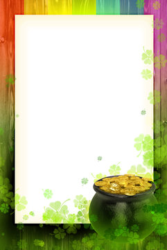 Saint Patrick's Day greating card background