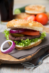 Veganer Rote-Bohnen-Burger