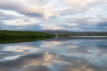 Icelandic pastel landscape