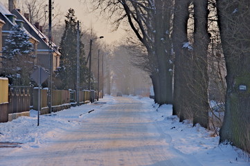 Miasto zimą. © boguslavus