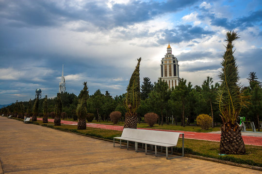 Seaside promenade in Batumi, Georgia
